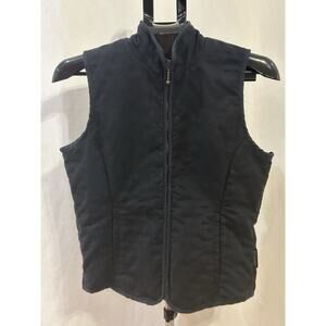 Columbia Women's Size S Fleece Vest Black Polyester Zip Sleeveless